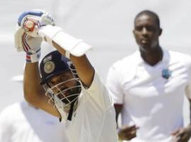 रहाणेचं शानदार शतक, जमैका कसोटीत पावसाचा खेळ