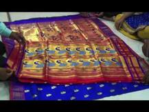 पदरावरती जरतारीचा 'दाजी' हासरा हवा, येवल्यात अनोखी पैठणी