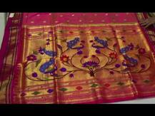 पदरावरती जरतारीचा 'दाजी' हासरा हवा, येवल्यात अनोखी पैठणी