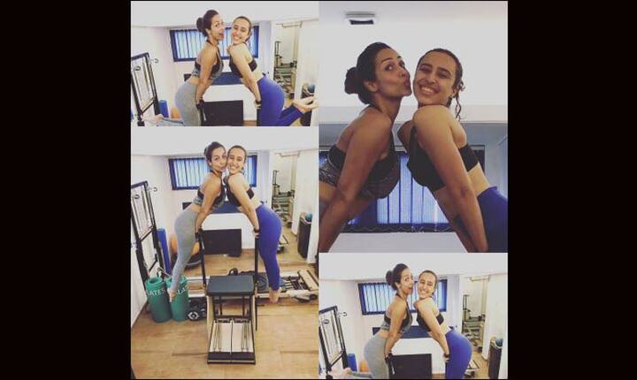 जिममध्ये वर्क आऊट केल्यानंतर अभिनेत्री मलायका धमाल जराशा मस्तीच्या मूडमध्ये दिसून आले. त्याचेच काही फोटो तिने सोशल मीडियावर अपलोड केले आहेत.