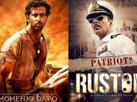 Rustom Vs Mohenjo Daro Box Office Collection बॉक्स ऑफिसवरील कमाईत ‘रुस्तम’ची ‘मोहंजोदारो’ला जबरदस्त टक्कर