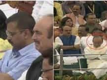 मोदींच्या भाषणावेळी केजरीवाल आणि जेटलींच्या 'डुलकी', समर्थकांमध्ये ट्विटर वॉर