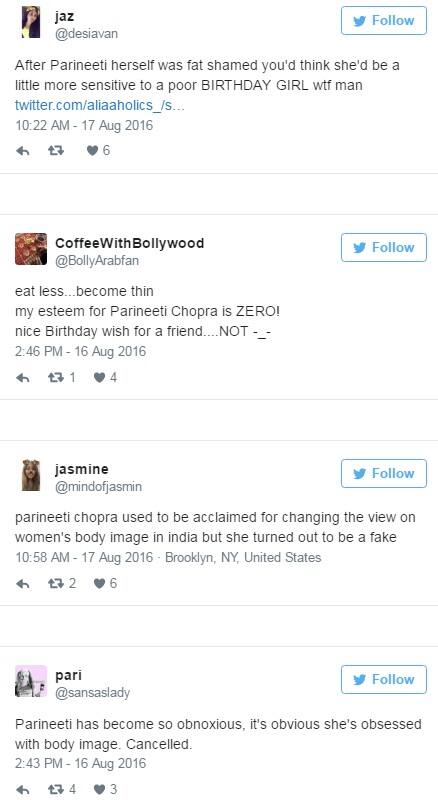 या व्हिडीओला पाहिल्यानंतर परिणीतीवर सोशल मीडियातून मोठ्या प्रमाणात टीकाही झाली.