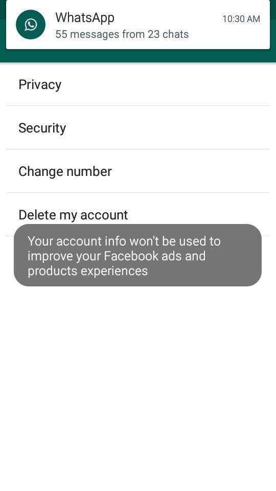 अटी स्वीकारल्या असतील तरीही 30 दिवसात कधीही Setting>Account मध्ये जाऊन Share Info समोर Unclick/ Box Uncheck करा.