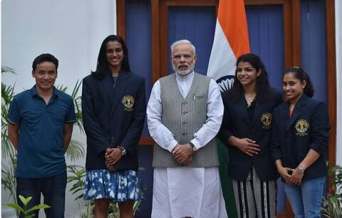 पंतप्रधान मोदींकडून राष्ट्रीय क्रीडा पुरस्कार विजेत्यांची भेट पंतप्रधान मोदींकडून राष्ट्रीय क्रीडा पुरस्कार विजेत्यांची भेट