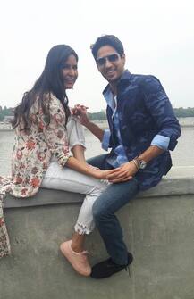 सिद्धार्थ मल्होत्रा आणि कतरिना साबरमती नदीच्या किनारी