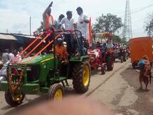 बुलडाण्यात अनोख्या पद्धतीचा 'ट्रॅक्टर पोळा'