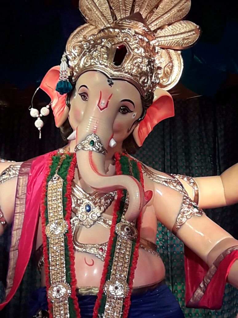 मुंबईच्या राजाच्या पहिलं दर्शन...