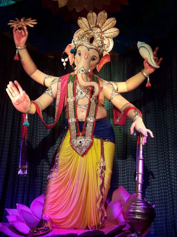 मुंबईच्या राजाच्या पहिलं दर्शन एबीपी माझावर... (फोटो सौजन्य: वैभव परब)