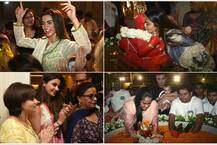 बॉलिवूड कलाकारांच्या उपस्थितीत सलमानच्या बाप्पाला निरोप