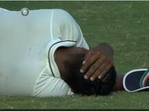 VIDEO : मैदानावर डोक्याला चेंडू आदळून प्रज्ञान ओझा रुग्णालयात