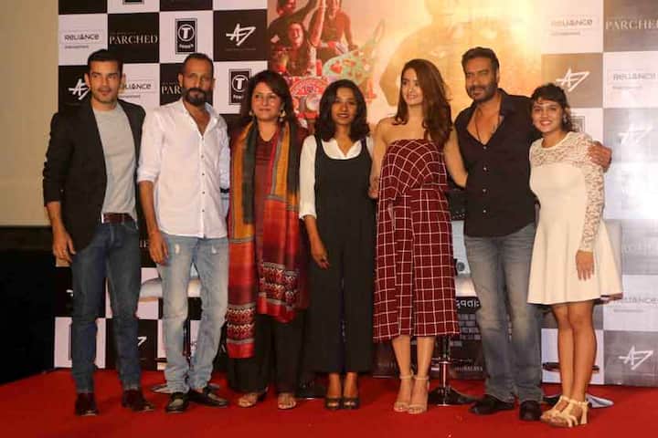 पार्च्‍ड सिनेमा लवकरच प्रदर्शित होणार असून या सिनेमाचा ट्रेलर लाँच करण्यात आला आहे. याचवेळी अभिनेता अजय देवगणही उपस्थित होता. 