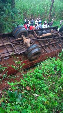 कोल्हापुरात एसटी बस उलटून 20 प्रवासी जखमी