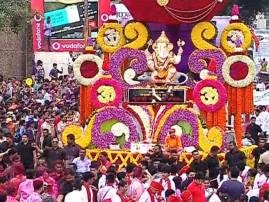 Pune Manache 5 Ganapati Visarjan पुण्यातील पाचही मानाच्या गणपतींचं विसर्जन