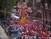 गणेश गल्लीच्या राजाची मिरवणूक 