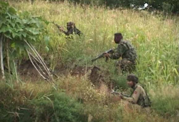 हेलिपॅड परिसरातून दहशतवादी मुख्यलयाच्या परिसरात दाखल झाले.