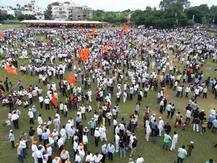 अकोल्यात मराठा समाजाचा विराट मूक मोर्चा