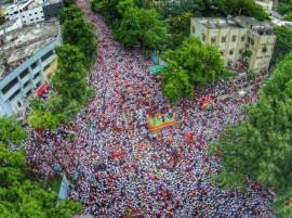 Maratha Protest In Solapur मराठा समाजाचा सोलापुरात ऐतिहासिक मोर्चा, शिस्तीचं अनोखं दर्शन