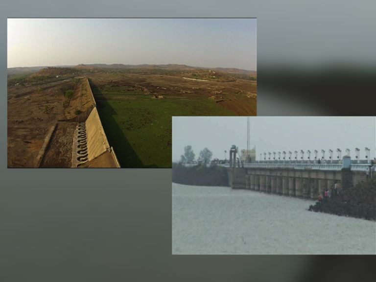 90 टक्क्यांहून जास्त पाणी भरल्यामुळे मांजरा धरणाचे सहा दरवाजे उघडण्यात आले आहेत.