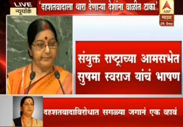 जर एखाद्या देशाला दहशतवादाला विरोध करायचा नसेल, तर त्यांना बहिष्कृत करावं : सुषमा स्वराज