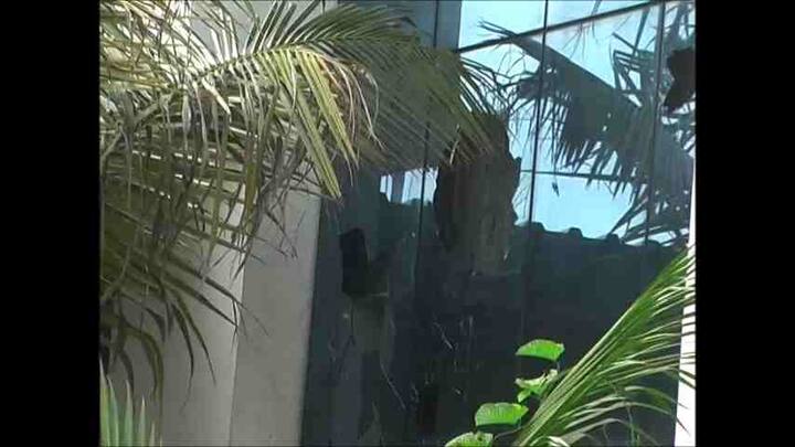 नवी मुंबईत तीन तरुणांनी दोन दुचाकींवरून येऊन ही दगडफेक केल्याचं सांगण्यात येत आहे. वाशीमध्ये सामनाची प्रेस आहे. या प्रेसवरच तरुणांनी हल्लाबोल केला.