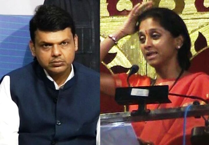 Cm Devendra Fadnavis Is Very Angry Man Supriya Sule नळावरच्या बायकांप्रमाणे मुख्यमंत्री वसावसा भांडतात : सुप्रिया सुळे