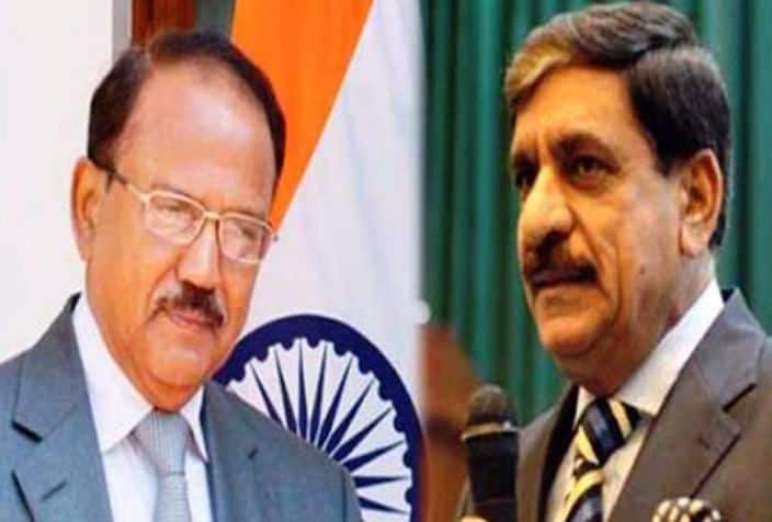 पाकिस्तानच्या सुरक्षा सल्लागारांचा अजित डोभाल यांना कॉल Pakistani Nsa Nasir Janjua Called India Nsa Ajit Doval Discussed About Tensions On Loc पाकिस्तानच्या सुरक्षा सल्लागारांचा अजित डोभाल यांना कॉल