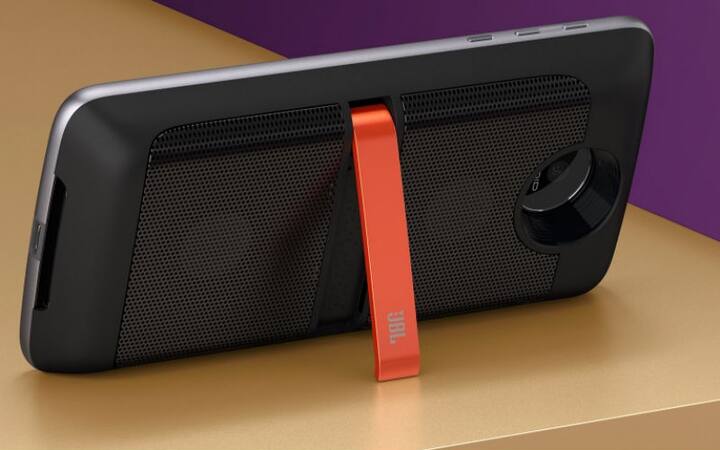 मोटो मोड्स: साऊंडबूस्ट स्पीकर, इंटरशेअर प्रोजेक्टर