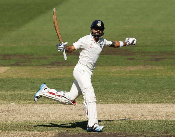 Indore Test Kohli Battles On Against Disciplined Nz Attack विराटचं शानदार शतक, कोहली-रहाणेने टीम इंडियाचा डाव सावरला