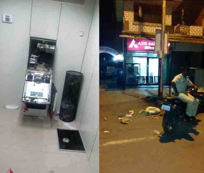 Police Reached During Atm Robbery In Nalasopara चोर ATM मशिन फोडत होता, तेवढ्यात पोलिस पोहचले आणि...