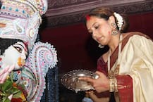 \'सिंदूर खेला\'साठी राणी मुखर्जीची हजेरी! 