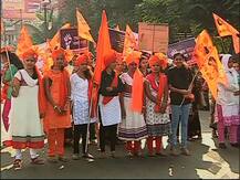 कोल्हापूरच्या मूक मोर्चातील महिलांचा लक्षणीय सहभाग