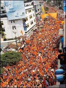 ठाण्यात मराठा क्रांती मूक मोर्चाचा एल्गार