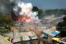 VIDEO: औरंगाबादमधील फटाका बाजारातील अग्नितांडवाचा भीषण व्हिडिओ