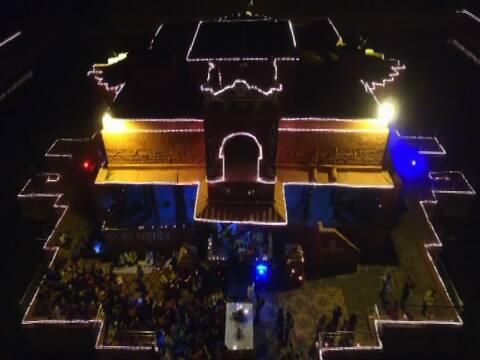 बीडच्या कंकालेश्वर मंदिराचा आकर्षक नजारा