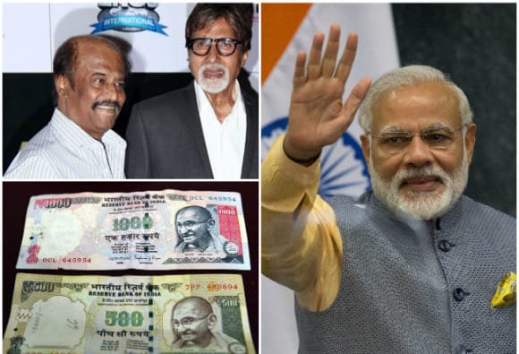 ऐतिहासिक निर्णयानंतर बॉलिवूड, क्रिकेटर्सचा मोदींना सलाम Bollywood And Cricketers Lauds Pm Modis Decision To Scrap Rs 500 And Rs 1000 Notes ऐतिहासिक निर्णयानंतर बॉलिवूड, क्रिकेटर्सचा मोदींना सलाम