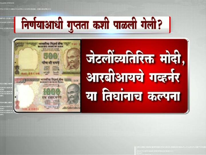 नोटा रद्द करण्याच्या निर्णयाआधी अशी पाळण्यात आली गुप्तता