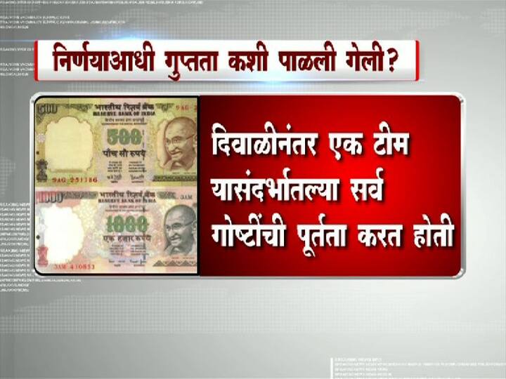नोटा रद्द करण्याच्या निर्णयाआधी अशी पाळण्यात आली गुप्तता