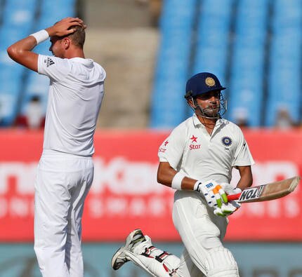 Rajkot Test India 63 Runs In First Inning गंभीर 28*, विजय 25*, भारत 63/0