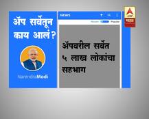 नरेंद्र मोदी अॅप सर्व्हेतून समोर काय आलं?