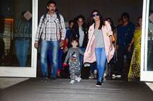 शाहरुखला सोडून चिमुकला अबराम आलियासोबत विमानतळावर!