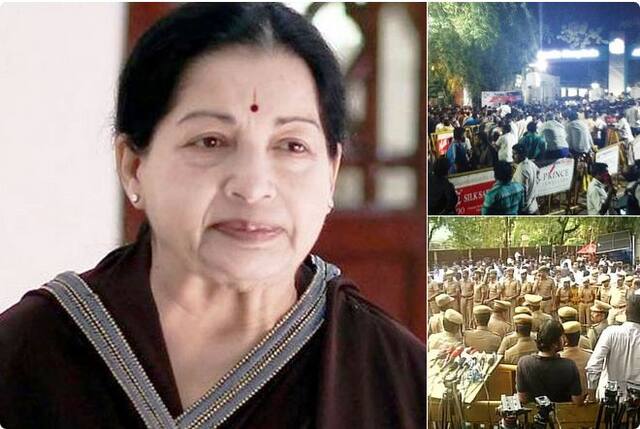 हॉस्पिटलबाहेर जयललिता समर्थकांचं ठाण, पोलिसांचा कडेकोट बंदोबस्त