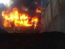 औरंगाबादेत गादीच्या गोदामाला मोठी आग