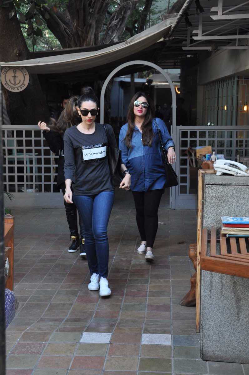 करीना आणि करिश्मा... दोघी बहिणी लंचसाठी एकत्र! 