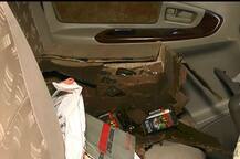 इनोव्हाला अपघात, कारमधील बाटल्या फुटून तिघे गंभीर जखमी