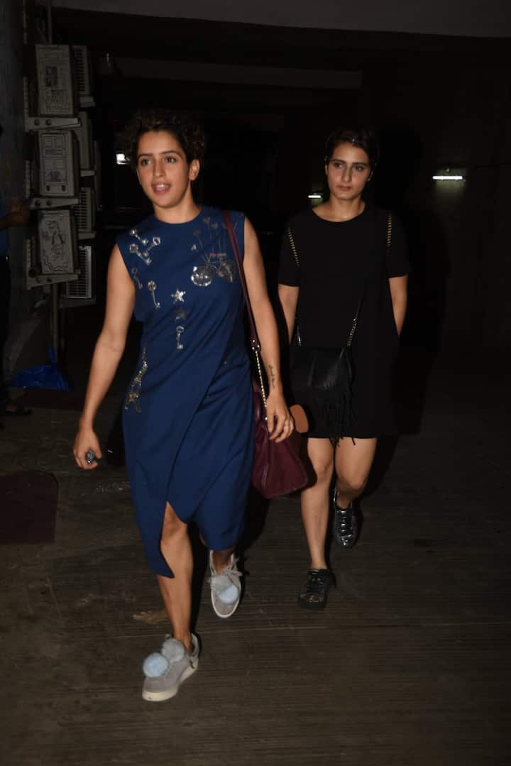 गीता आणि बबिता यांची व्यक्तिरेखा साकारणाऱ्या फातिमा सना शेख आणि सान्या मल्होत्रा