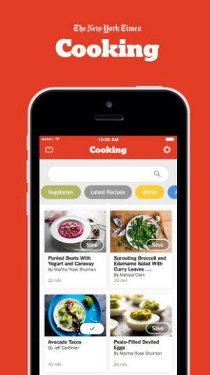 8. NYT Cooking - न्यूयॉर्क टाईम्सचं हे अॅप वेगवेगळ्या रेसिपींची माहिती देतं.