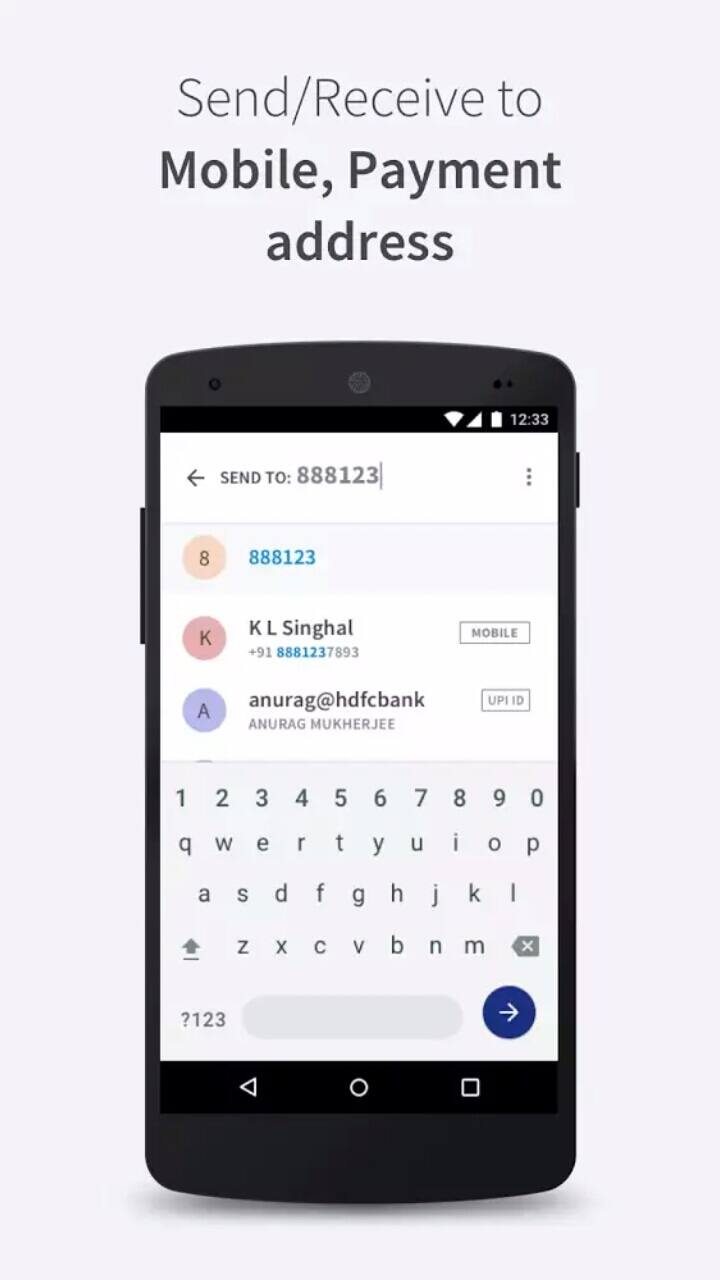 भिम अॅपद्वारे पैशाची देवाण-घेवाण कशी करावी? : • भिम अॅपद्वारे युझर्स पैसे पाठवू शकतात, किंवा इतरांकडून मोबाईल नंबरवर घेऊही शकतात. • एमएमआयडी किंवा आयएफएससी कोडच्या माध्यमातून नॉन-यूपीआय बँकेच्या ग्राहकांनाही पैसे पाठवता येऊ शकतात. • यासाठी अॅपमध्ये इंग्रजी भाषेत सेंड किंवा रिसीव्ह मनी असा पर्याय देण्यात आला आहे.