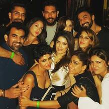 मंदिरा, युवराज आणि झहीरची... पार्टीत धमाल मस्ती 