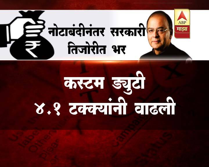 तर कस्टम ड्युटी 4.1 टक्क्यांची भर पडली आहे. 